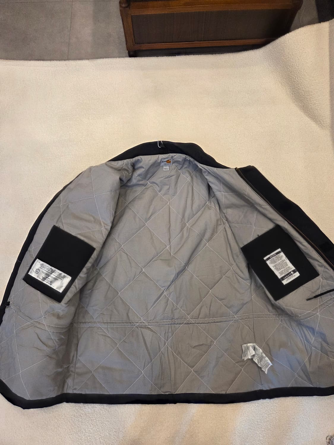 [빅사이즈]칼하트 FR 트레디셔널 퀼트 라이닝 코트 (Black) 상품이미지3