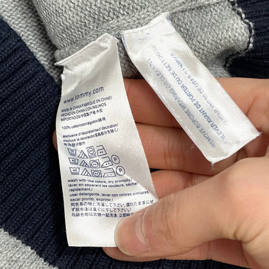 타미힐피거 그레이 니트 여성S 상품이미지4