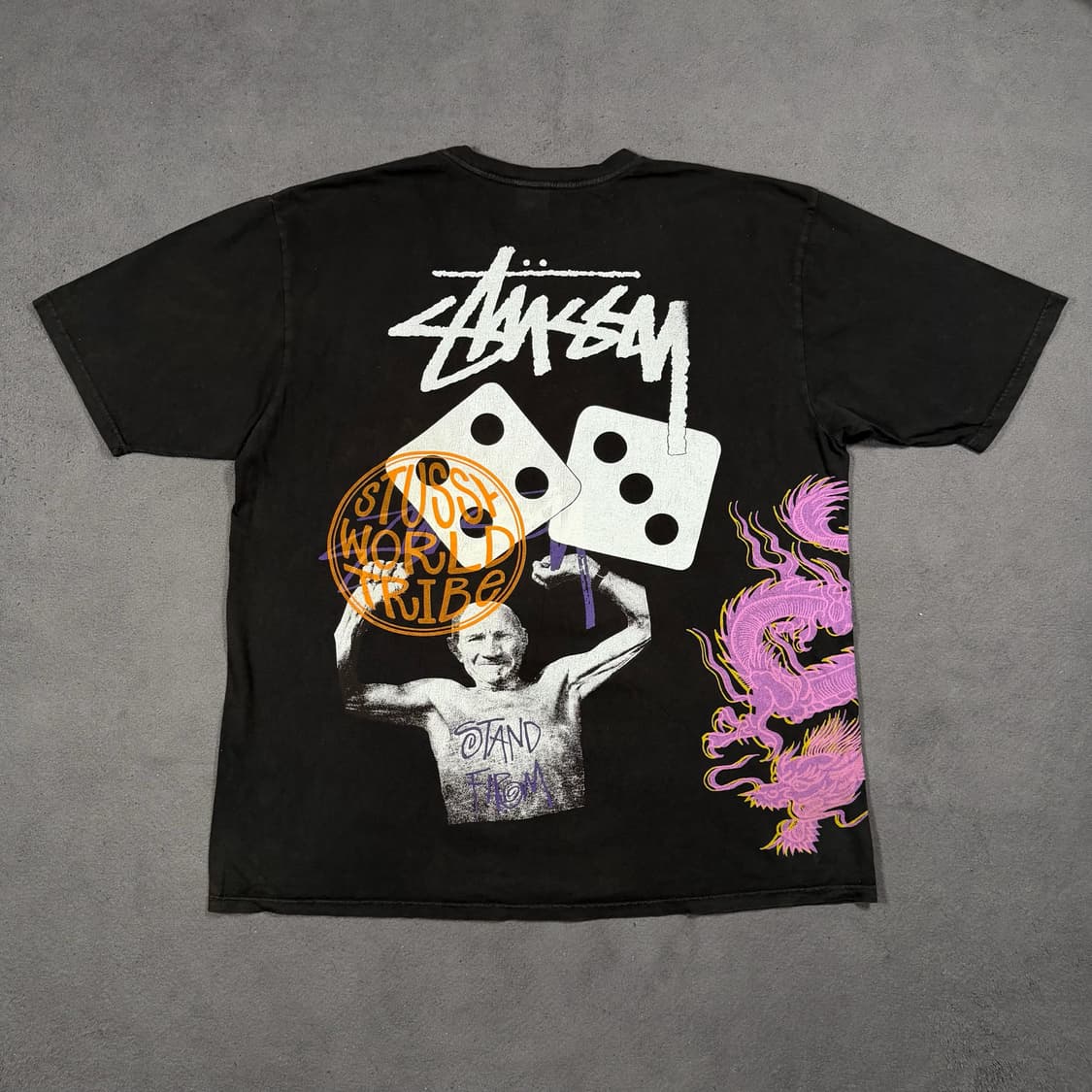 Stussy 스투시 스트라이크 피그먼트 다이드 반팔 상품이미지4