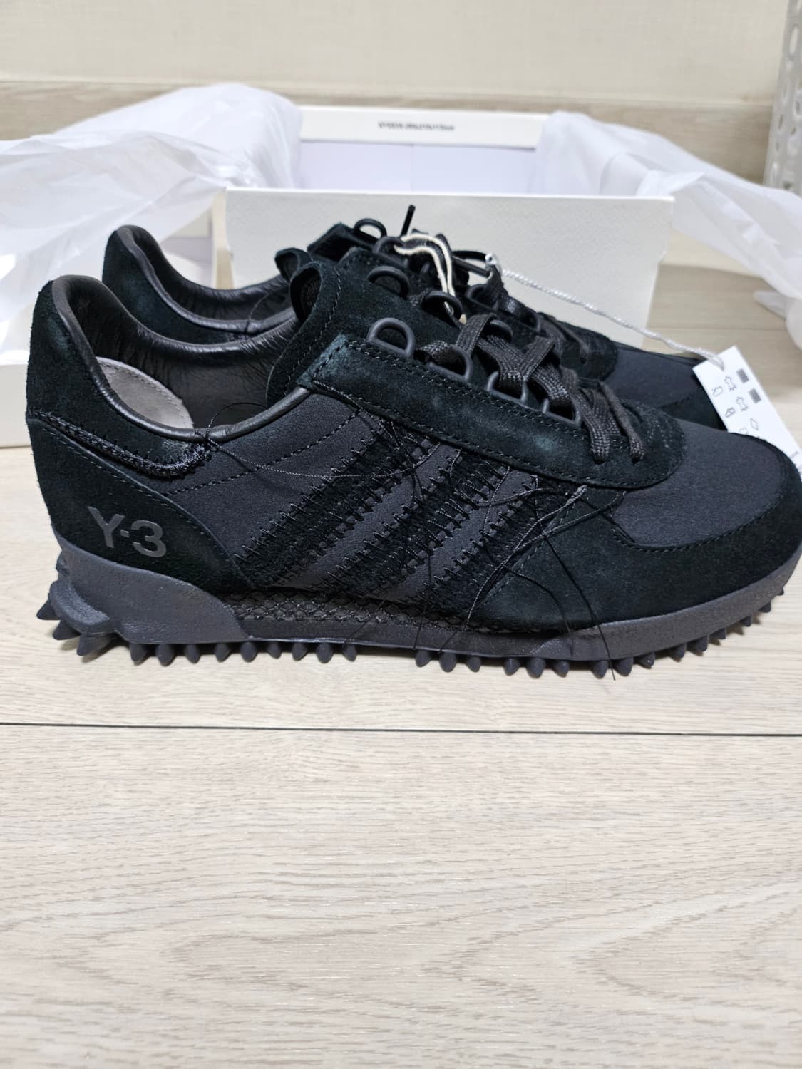 (새상품) 아디다스 요지 야마모토 Y-3 마라톤 트리플 블랙 상품이미지1