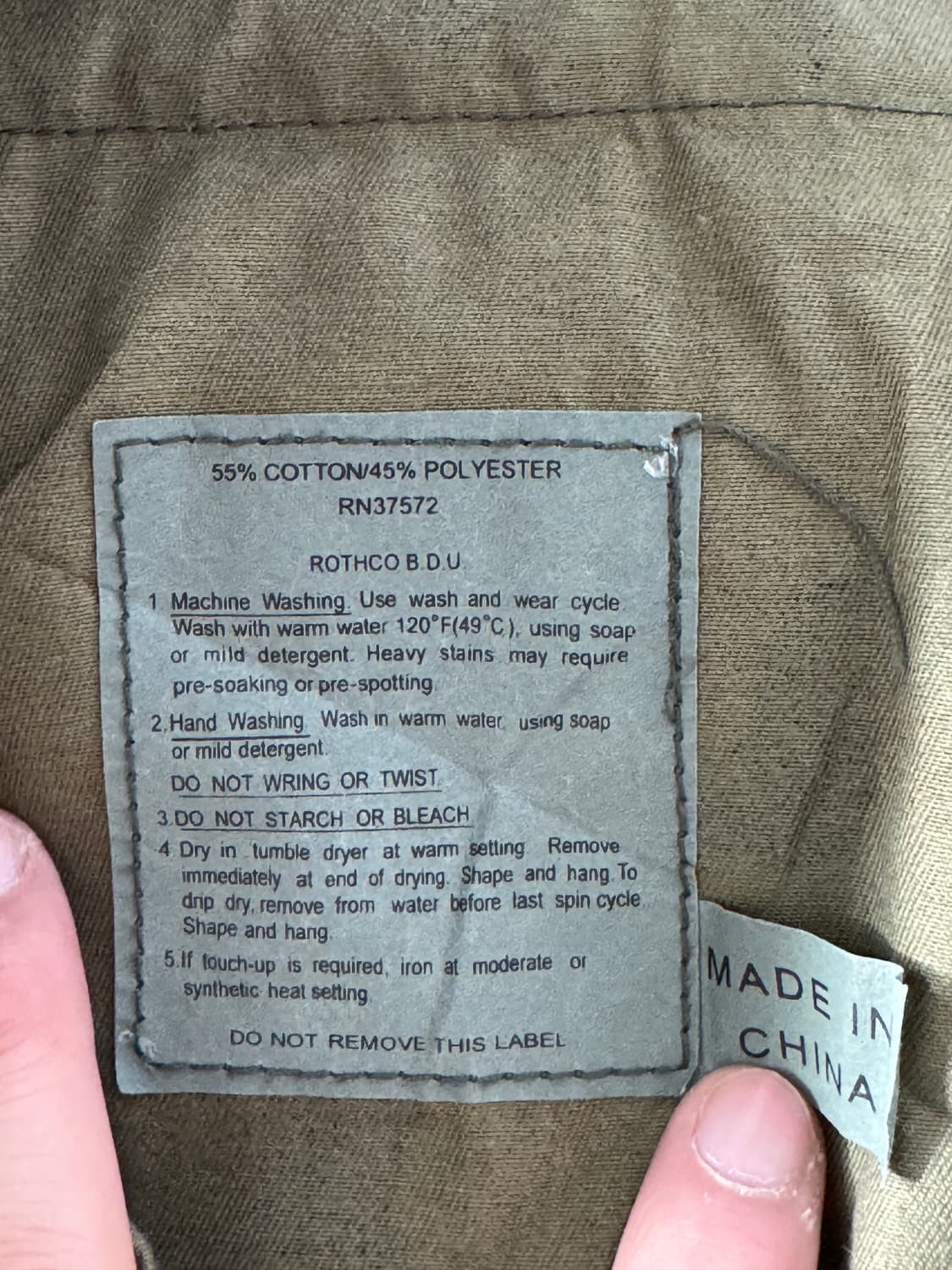 US Army 미군 Rothco BDU 팬츠 허리 31-35 조정가능 상품이미지8