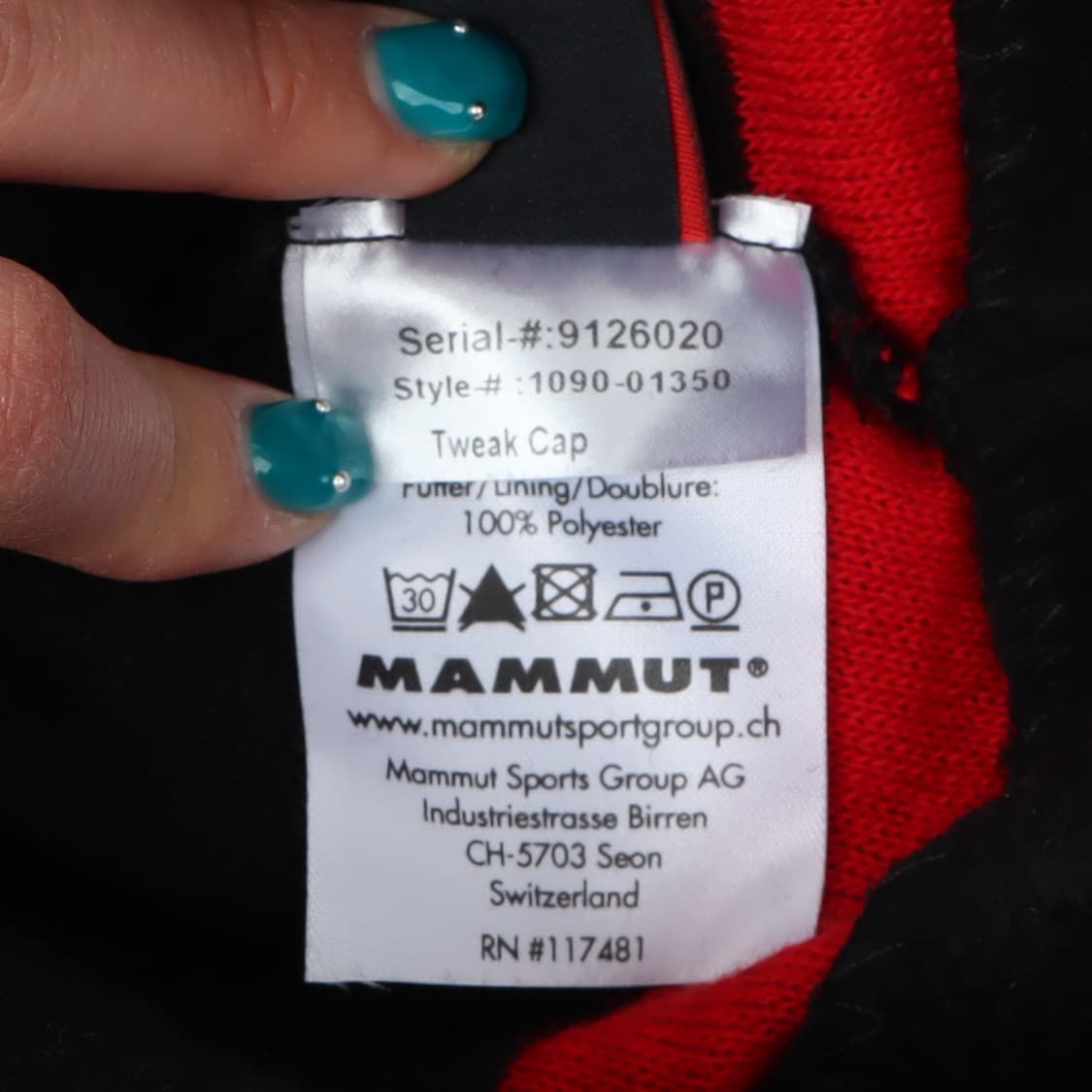 마무트 로고 울 비니 상품이미지7