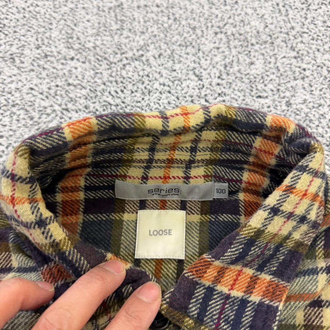 100 시리즈 체크 동계 셔츠 0128H1 상품이미지3