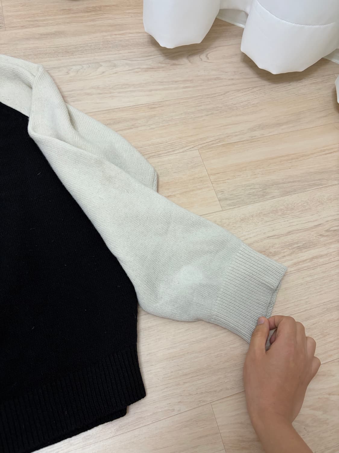 문달 MOONDAL 나그랑 니트 블랙 유니섹스 상품이미지5