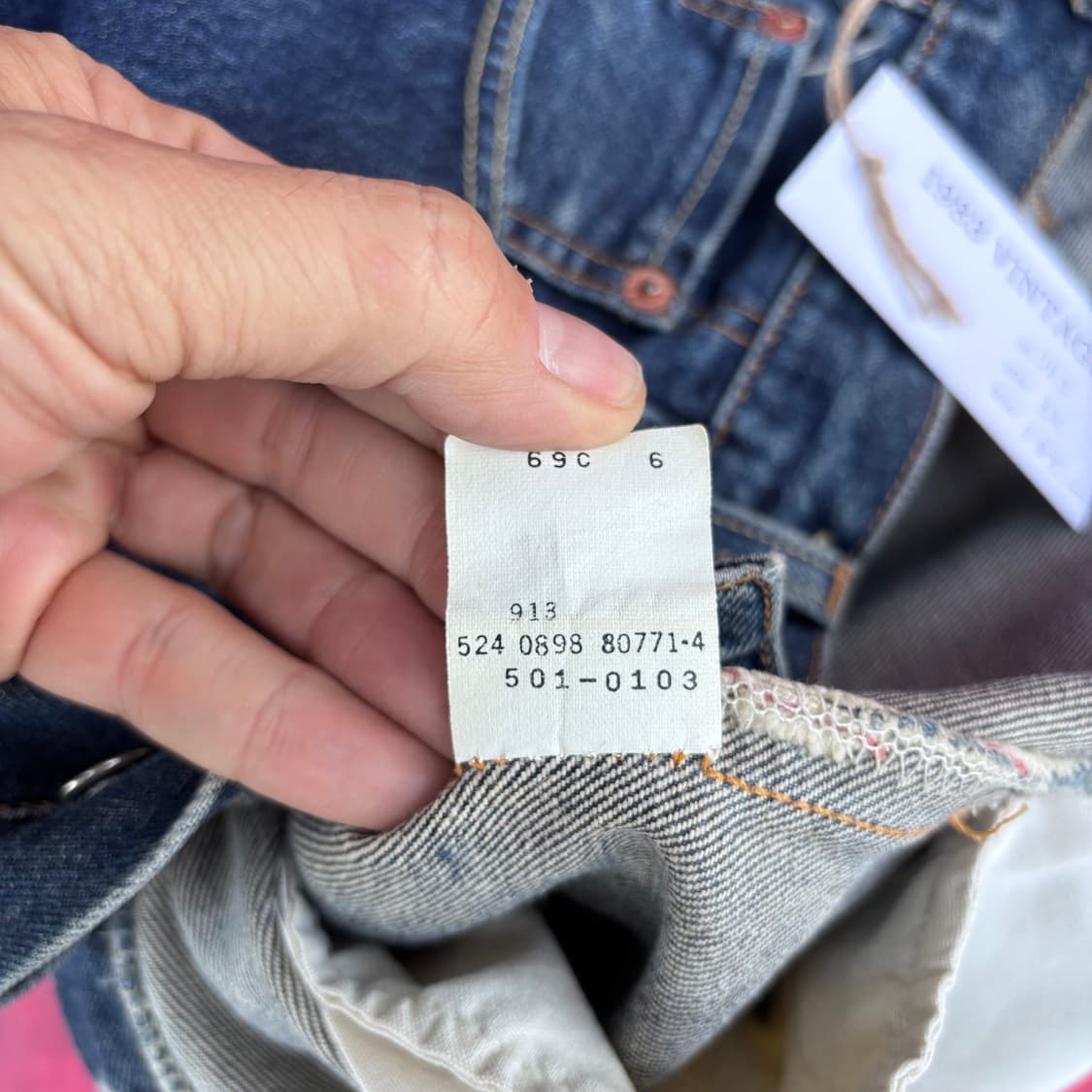 90년대 미국 리바이스 501 셀비지 블랭크 탭 상품이미지10