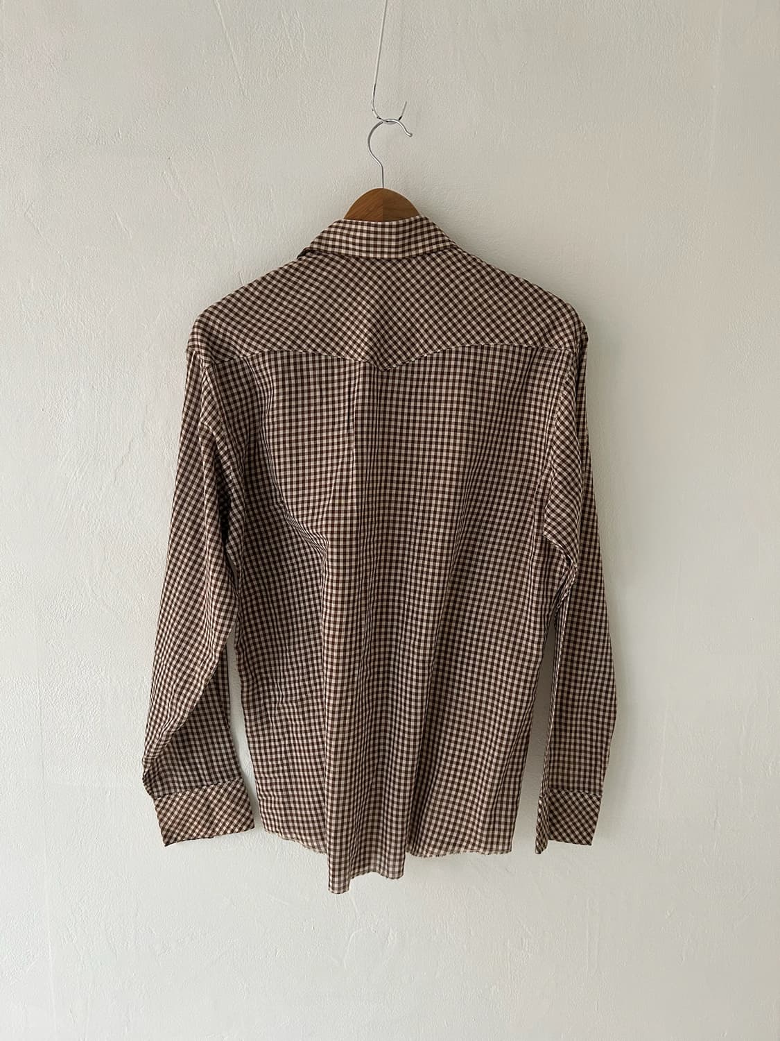 80's vtg Wrangler check  Western shirt. 상품이미지9