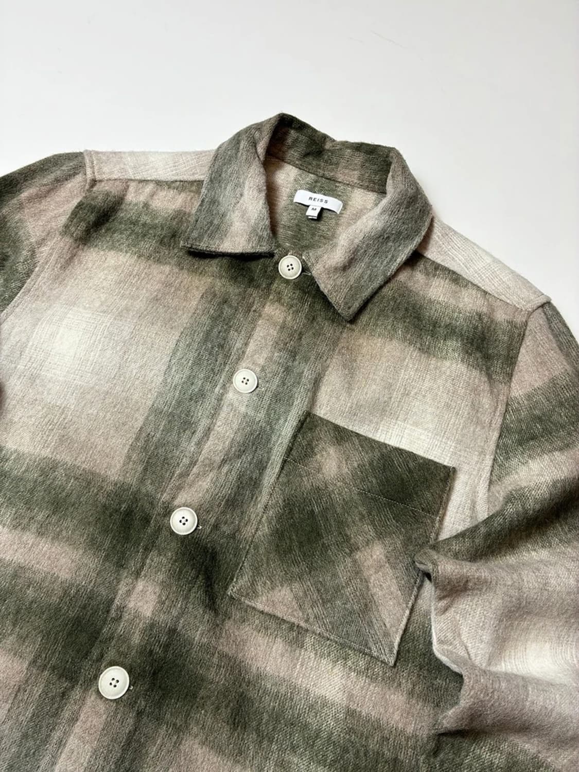 리스 REISS 옴므 플란넬 울 블렌드 체크 셔츠 PN8466 상품이미지2