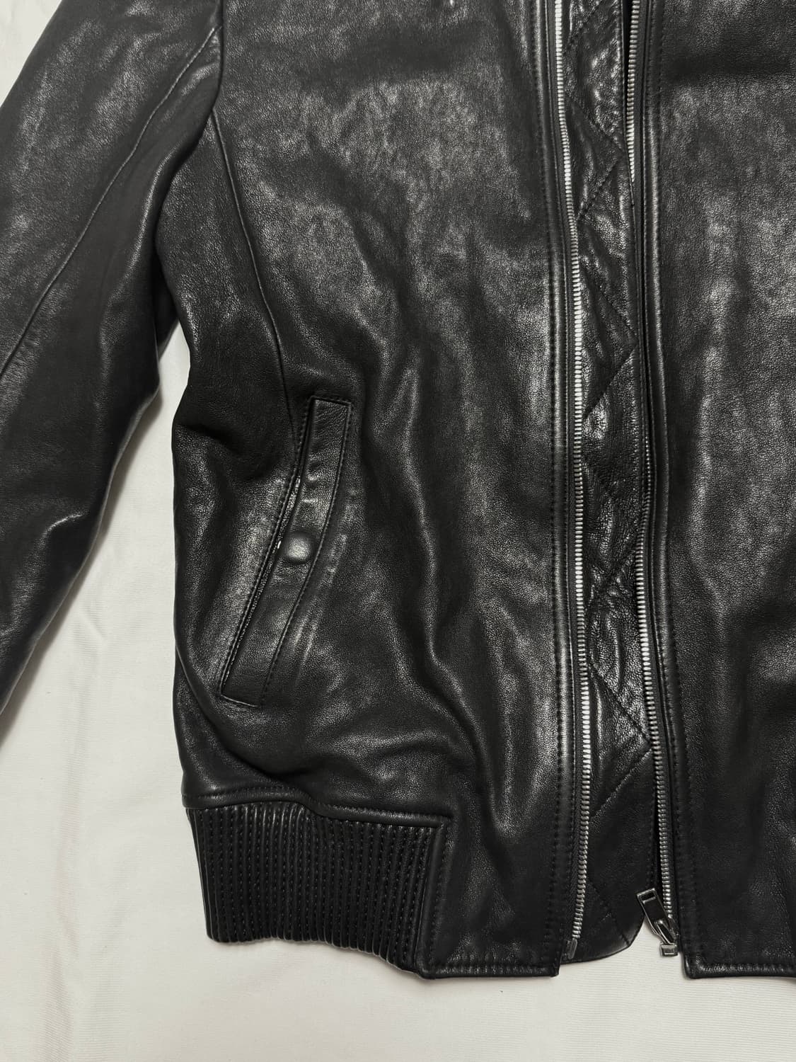 Italy Sheep Skin Leather Jacket 상품이미지4