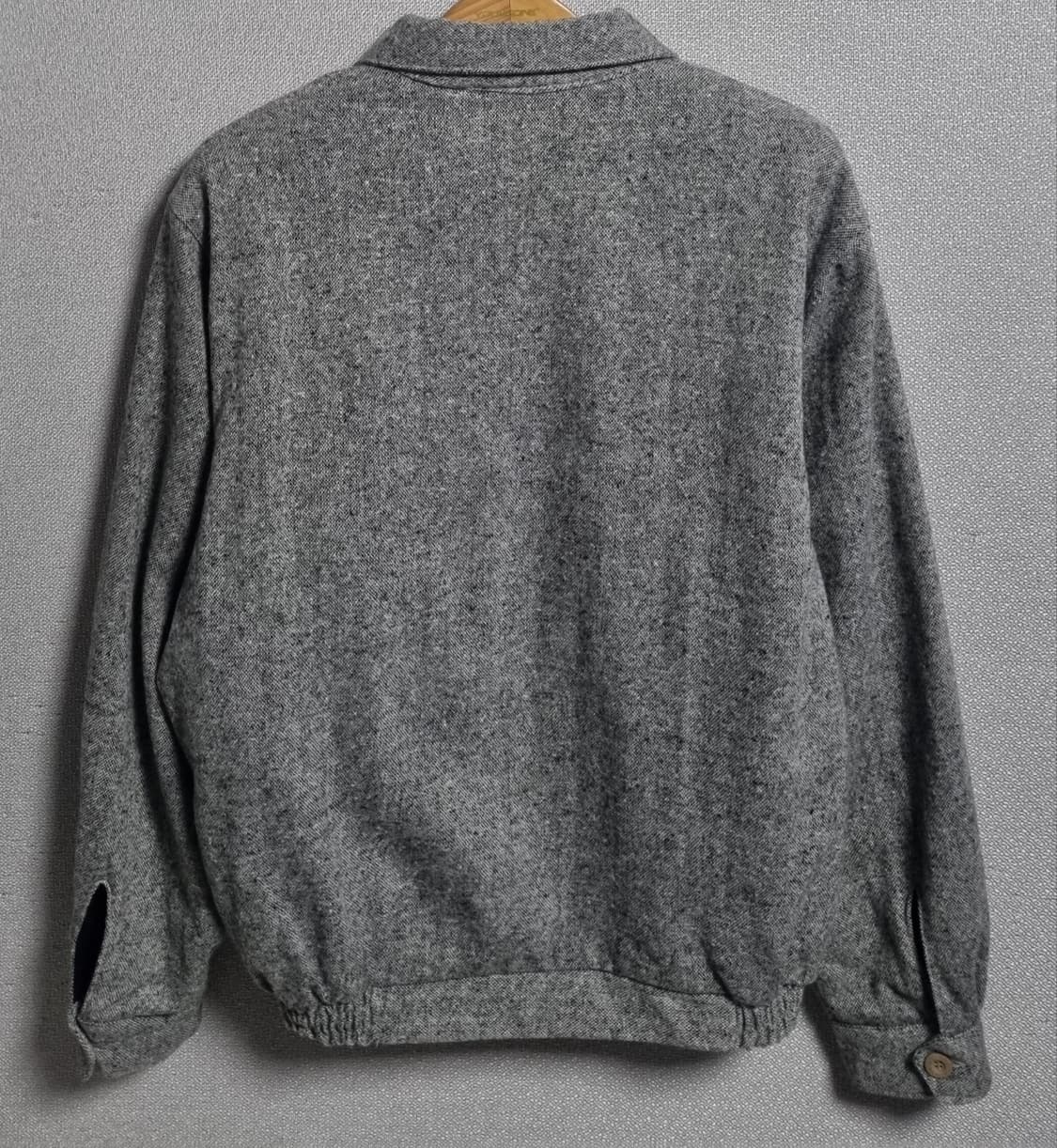 L (100) 라코스테 빈티지 서광 그레이 코튼100% 블루종 바라쿠다 상품이미지2