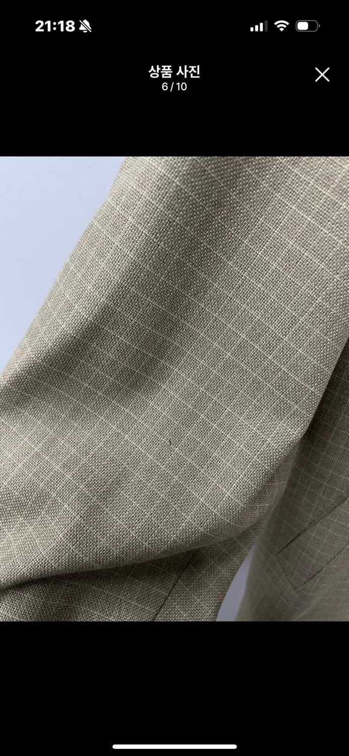 입생로랑 체크 블루종 자켓 A3341 상품이미지7