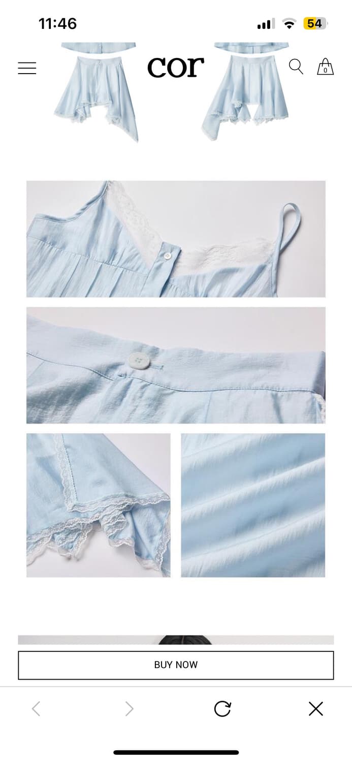 Shopcor Blue French V-neck Lace TwoPiece 상품이미지5