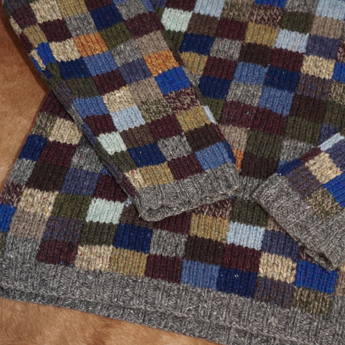 Jcrew 제이크루 셔틀랜드 울 패치워크 니트 상품이미지7