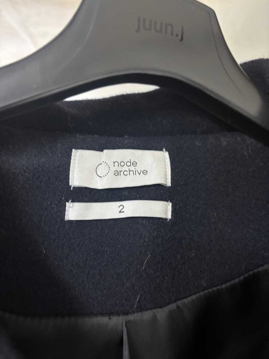 노드아카이브 후드 코트 네이비 2사이즈 상품이미지4