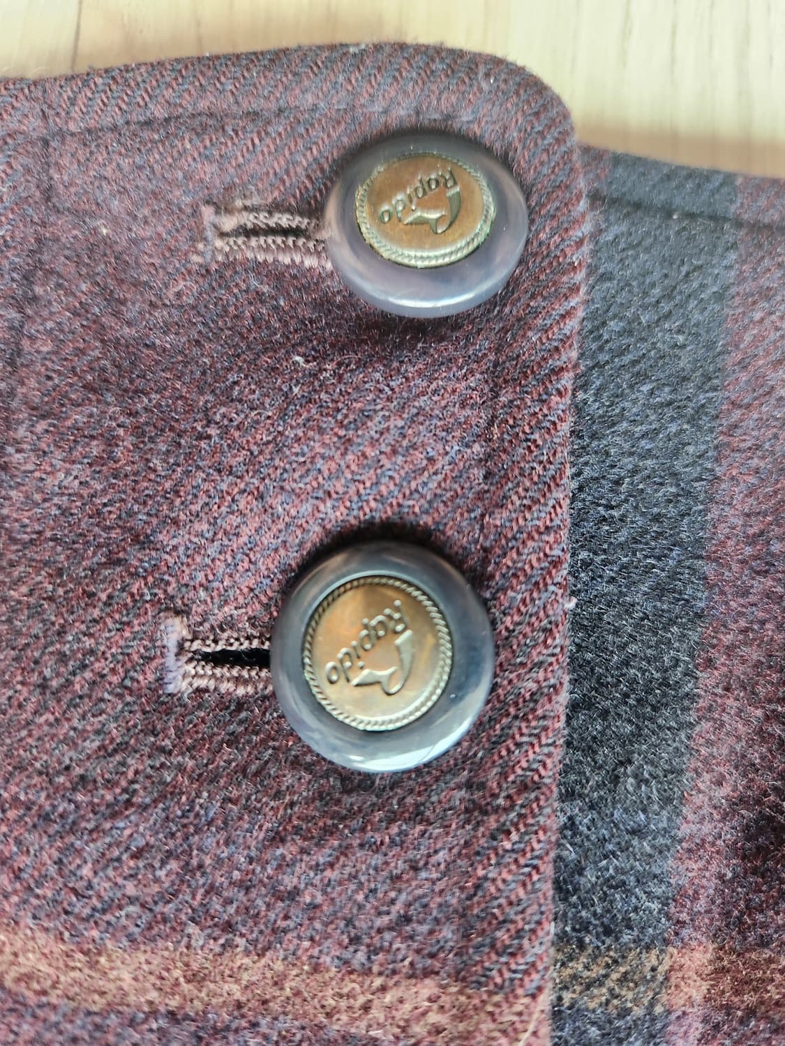 90s 라피도 빈티지 오버핏 체크 봄버자켓 M~L정도 상품이미지3