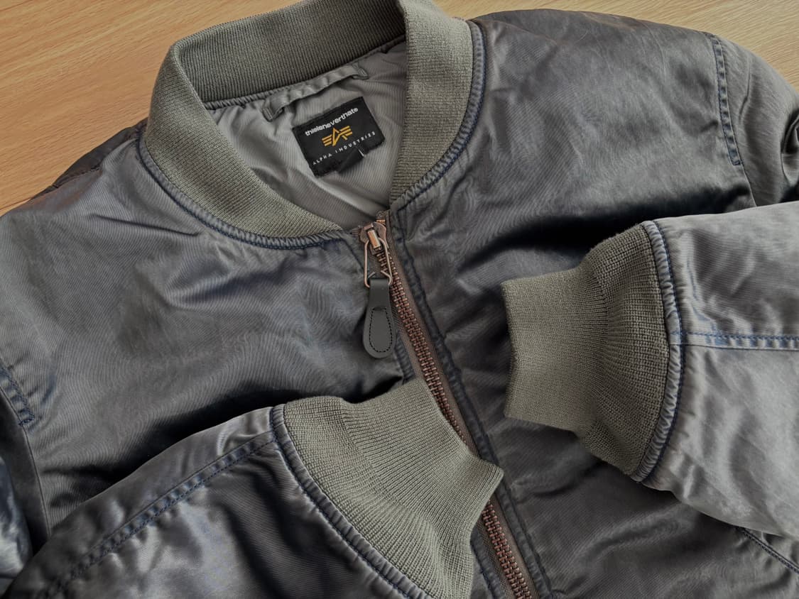 알파인더스트리 디스이즈네버댓 ma-1 라지 상품이미지5