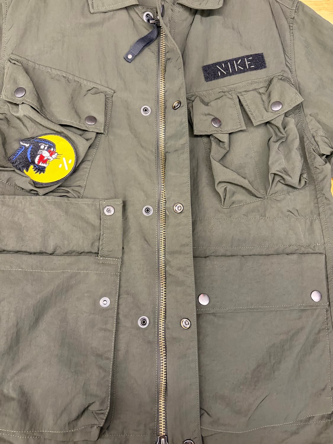 [S] 나이키 밀리터리 스타일 자켓 카키 상품이미지6