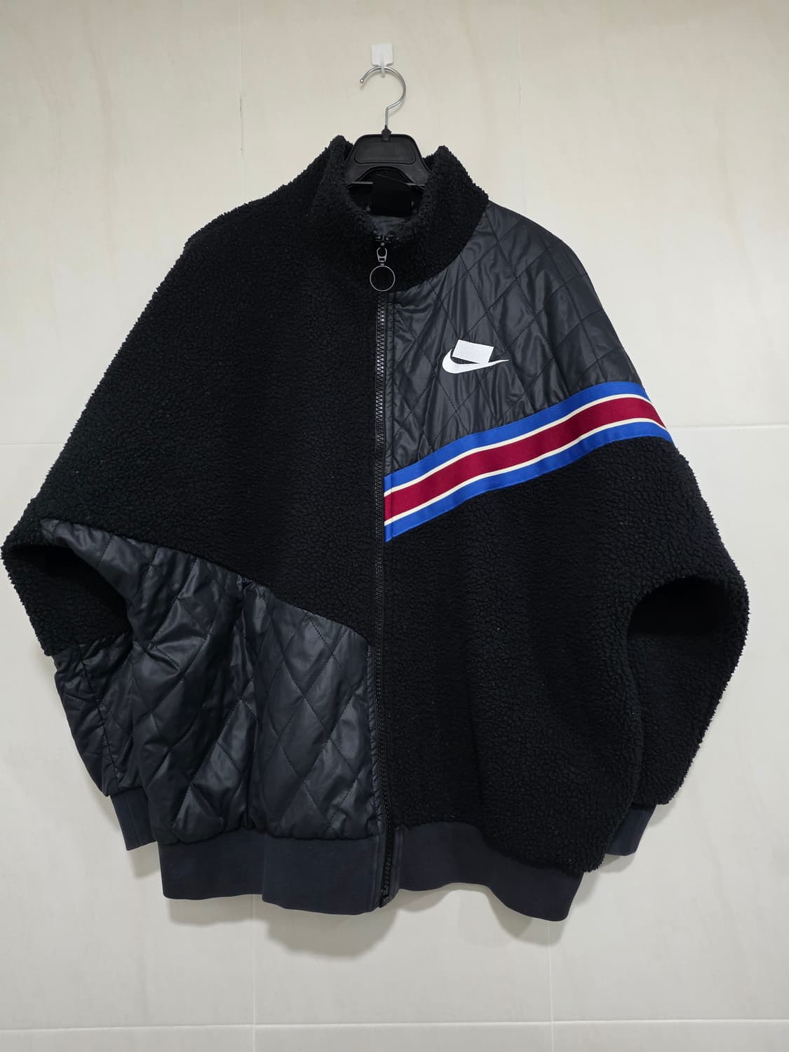 나이키 블랙 퀼팅 플리스 뽀글이 자켓 [M사이즈] 상품이미지1