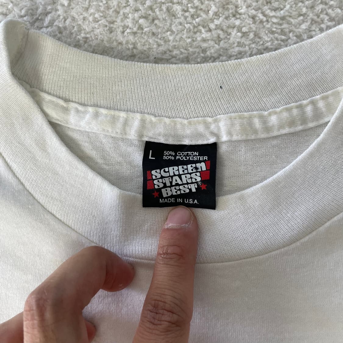 1993 스크린스타 Princeton 대학 Picnic 싱글스티치 티셔츠 상품이미지7