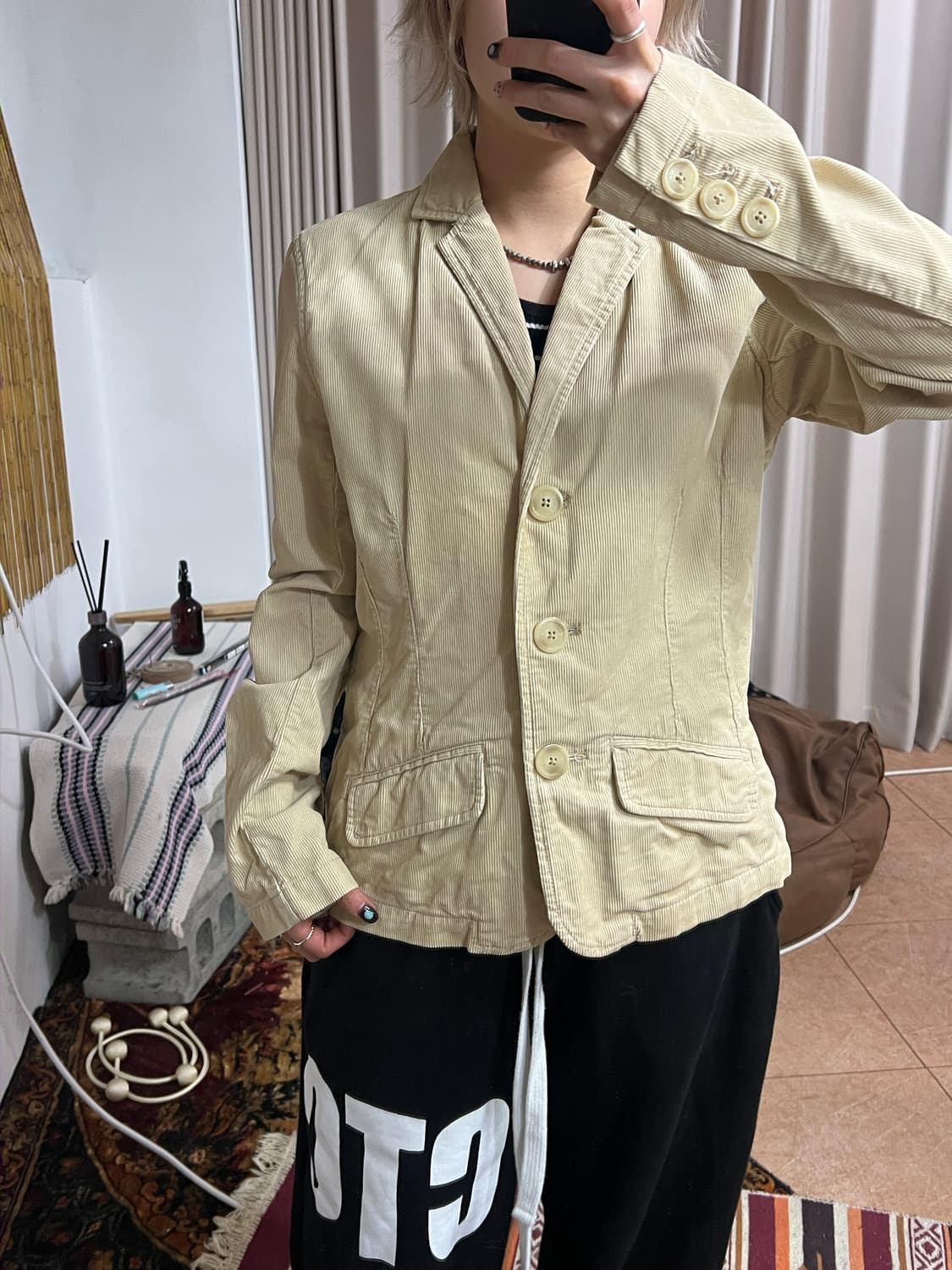 아메리칸이글 여성 3버튼 코듀로이 블레이저 자켓 상품이미지1