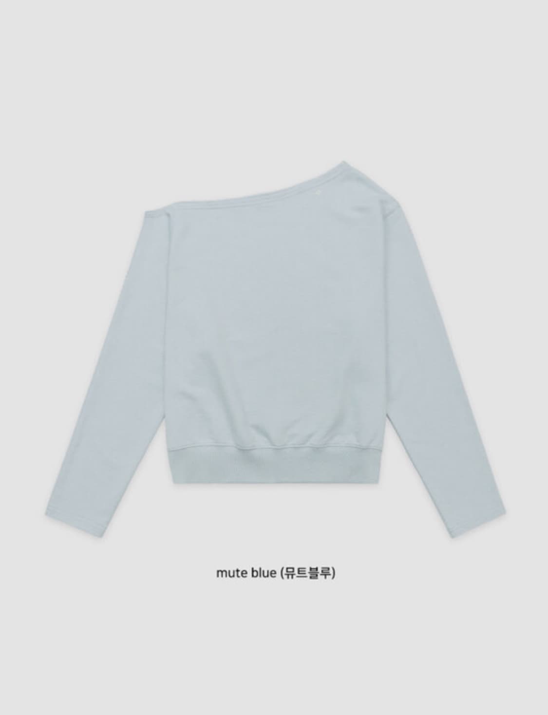 언더비  Nestle 오프숄더 맨투맨 뮤트블루 상품이미지6