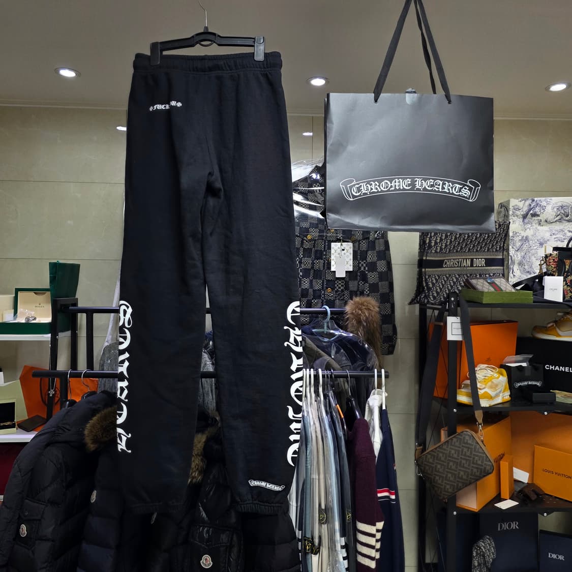 {클로젯}[M][풀구성]크롬하츠 퍽유 홀스슈 트레이닝 조거팬츠 상품이미지2