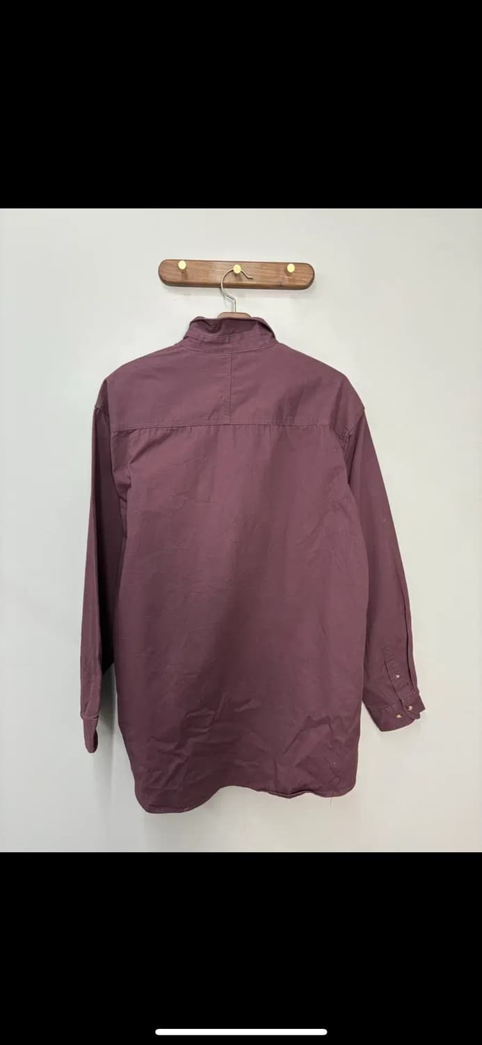 칼하트 버건디 워크셔츠 H1645 상품이미지4