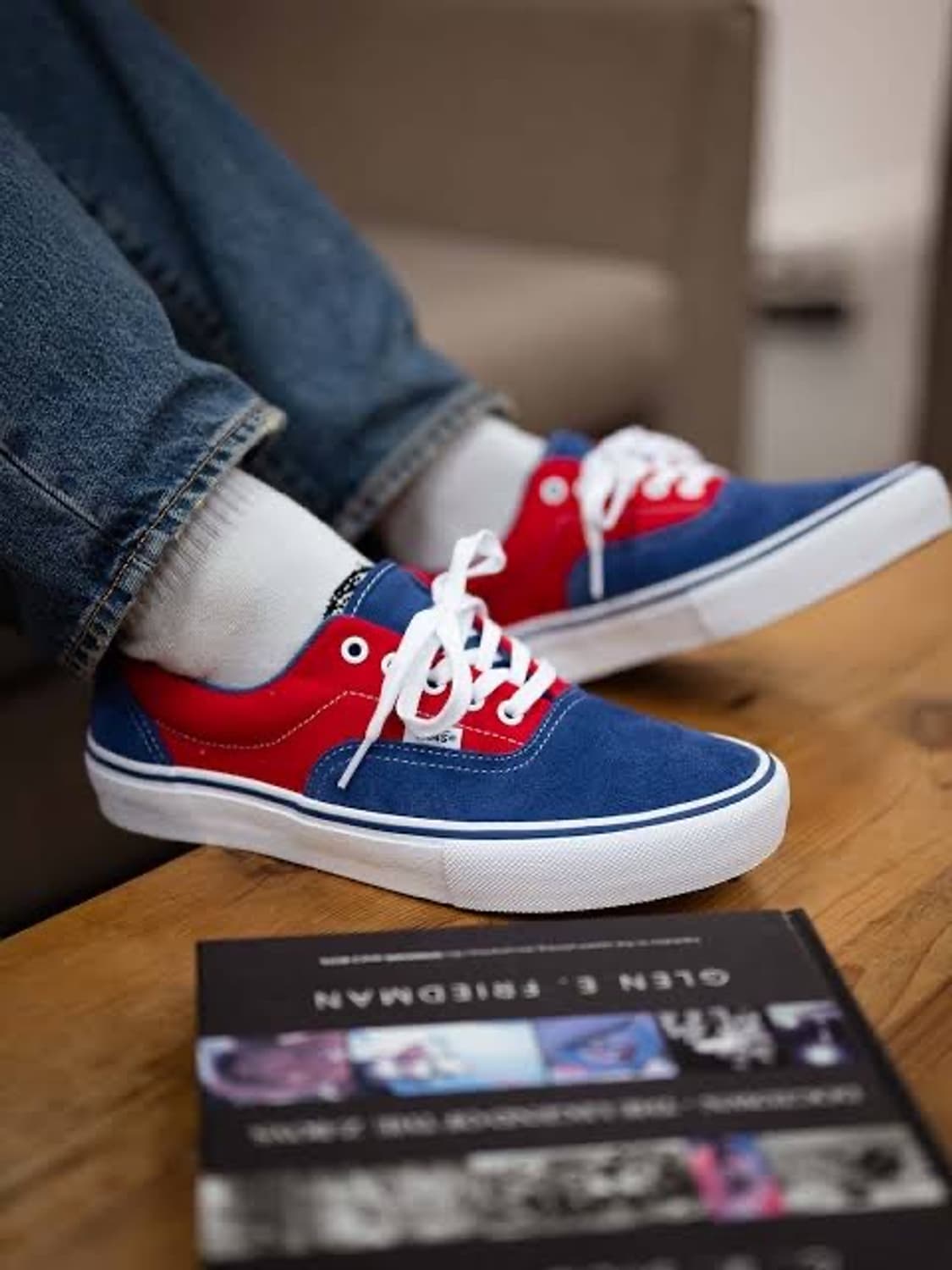 (280) 반스 스케이트 에라 블루 레드 상품이미지1