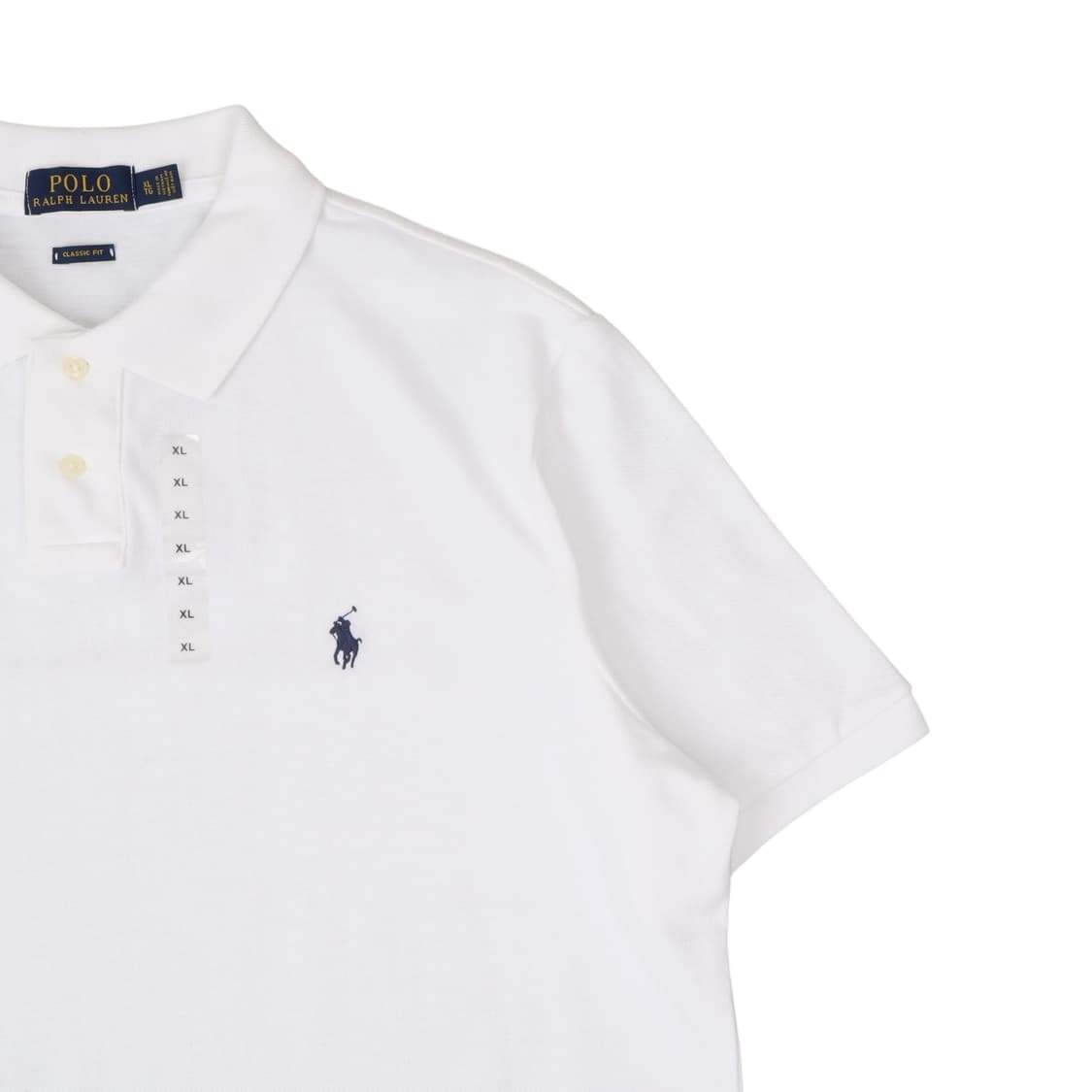 폴로 랄프로렌 화이트 클래식핏 반팔 카라티 상품이미지3
