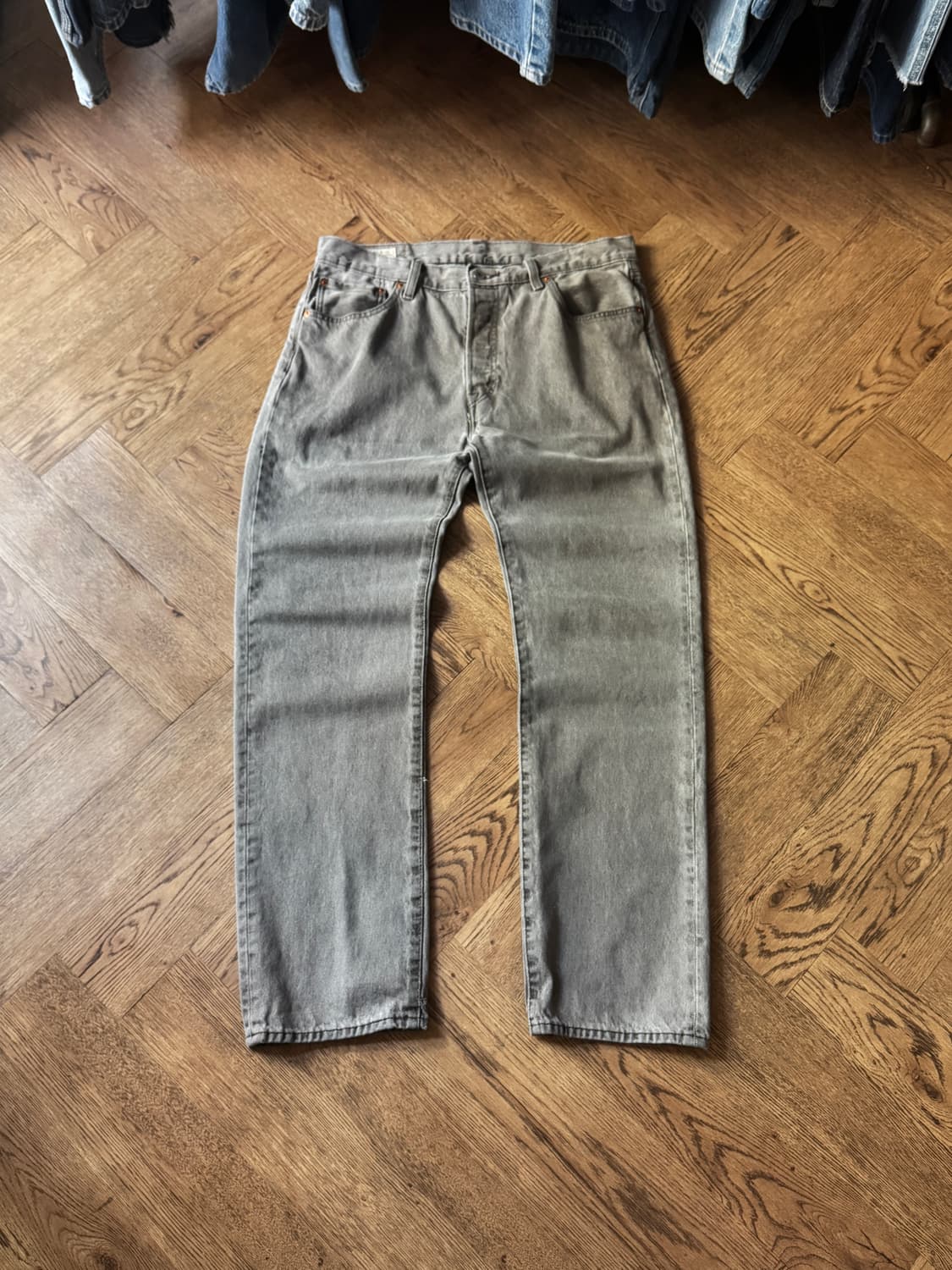 [34]리바이스 프리미엄 501 빅E 그레이 데님 팬츠 상품이미지2