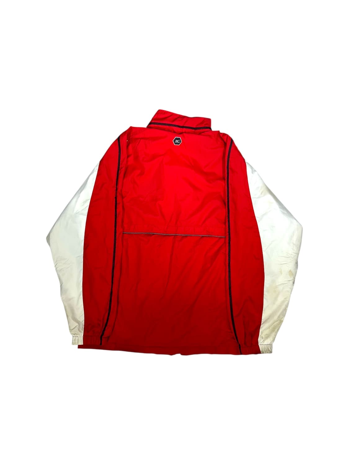 미즈노 레드 화이트 오버핏 바람막이 자켓 S 상품이미지6