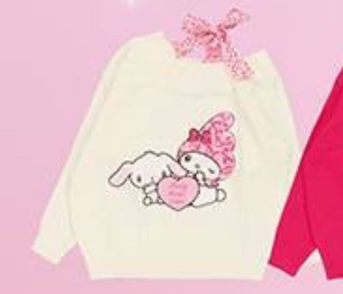 베메클 스핀즈 산리오 슈가바니즈 니트 원피스 오프숄더 상품이미지1