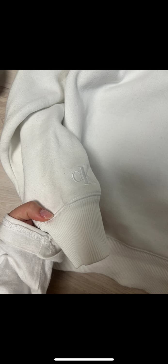 캘빈클라인진 흰색 후드티 s 판매 상품이미지3
