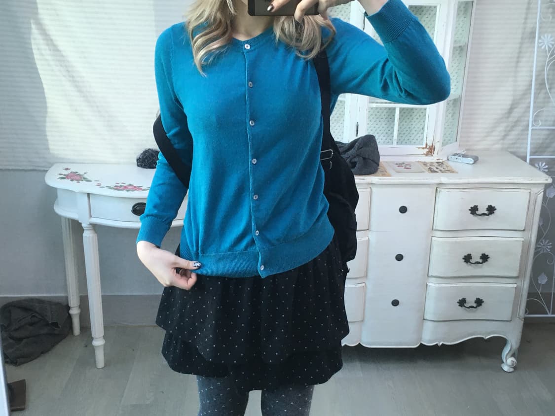 jpn vintage aqua mint cardigan 상품이미지3