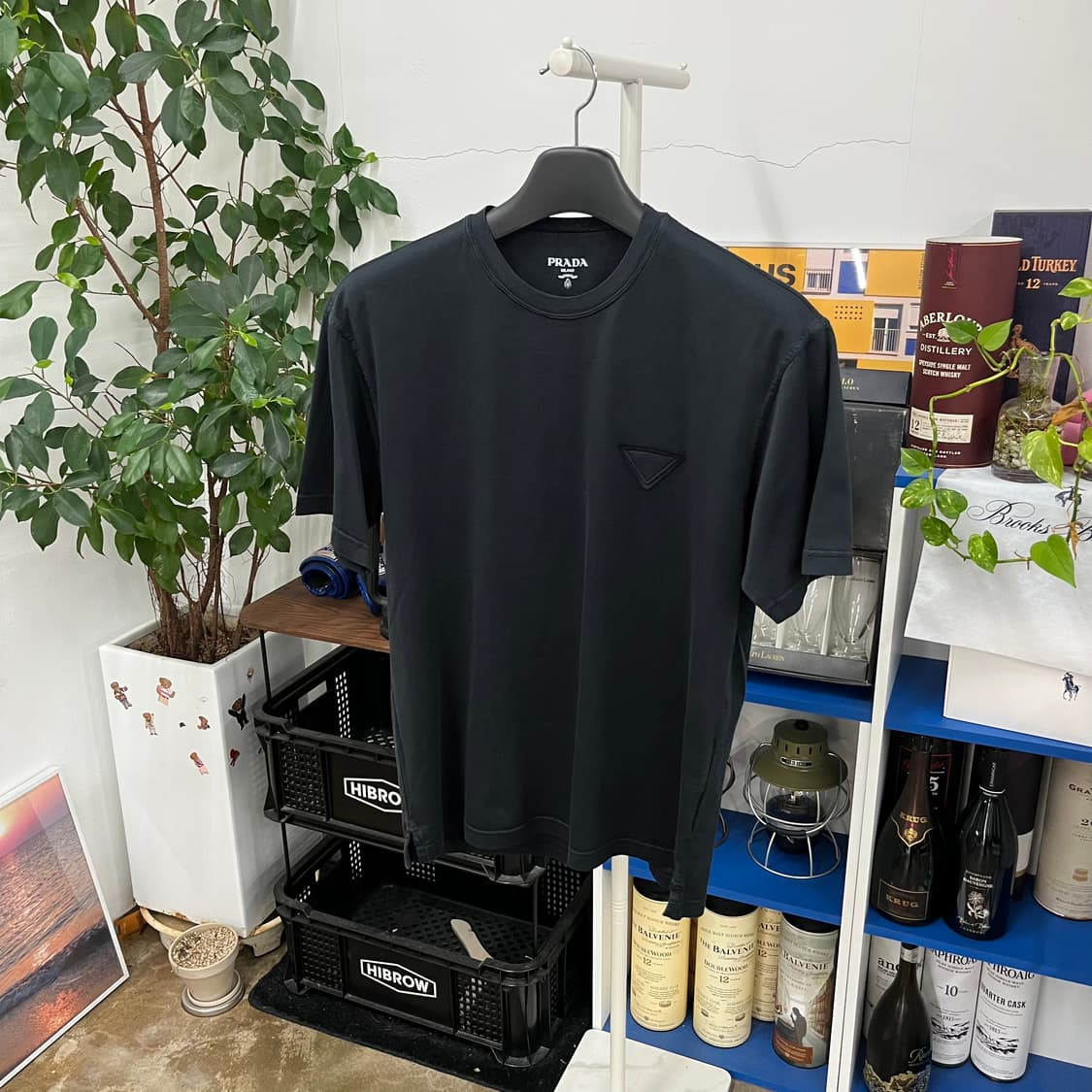 프라다 코튼 반팔 티셔츠 M 상품이미지1