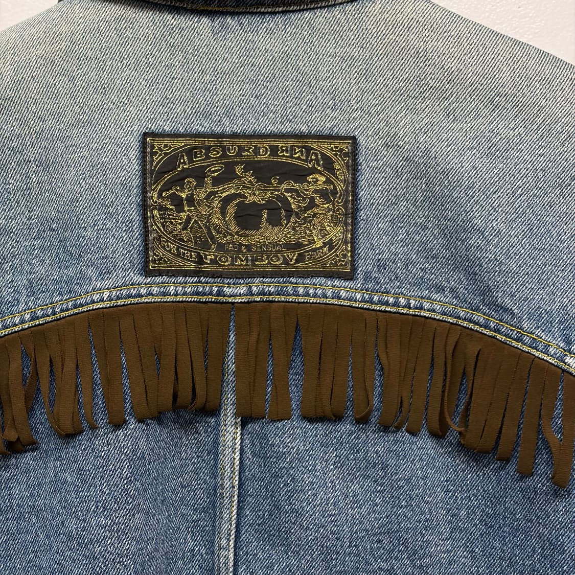 톰보이 웨스턴 프린지 데님 자켓 상품이미지3