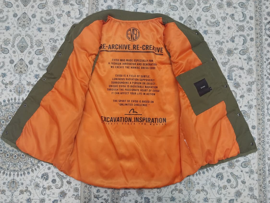 EVISU 에비수 카키 패딩 조끼 95 상품이미지2