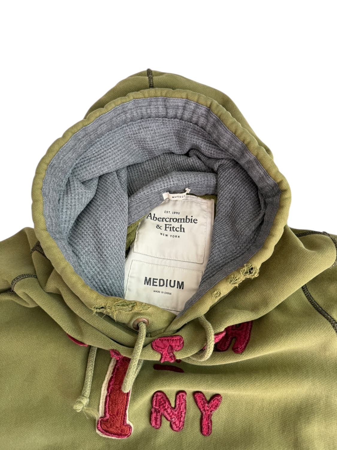 아베크롬비 헤비웨잇 카키 후드티 상품이미지6