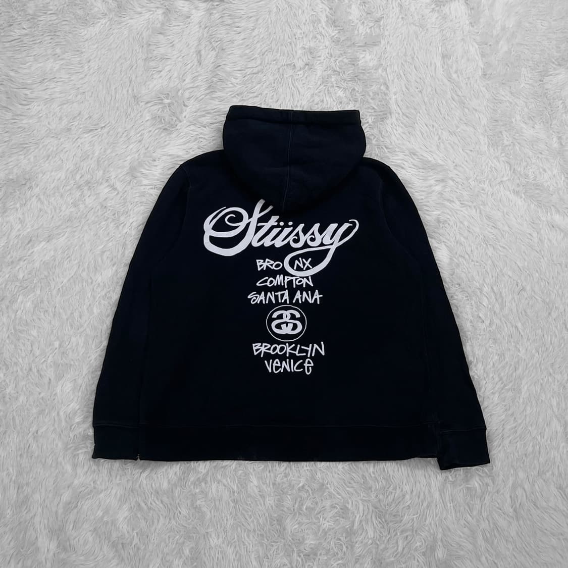 스투시 Stussy 월드투어 후드티 블랙 상품이미지2