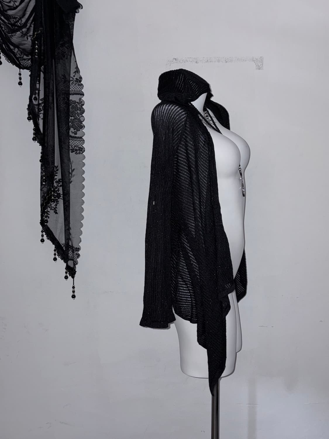 오피움 릭깔 드레이프 세실맥비  후드 가디건  상품이미지2