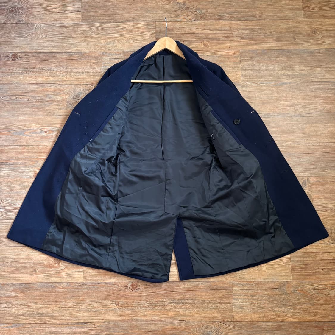 띠어리 네이비 더블 코트 XS 미니멀 실루엣 11FW 상품이미지3