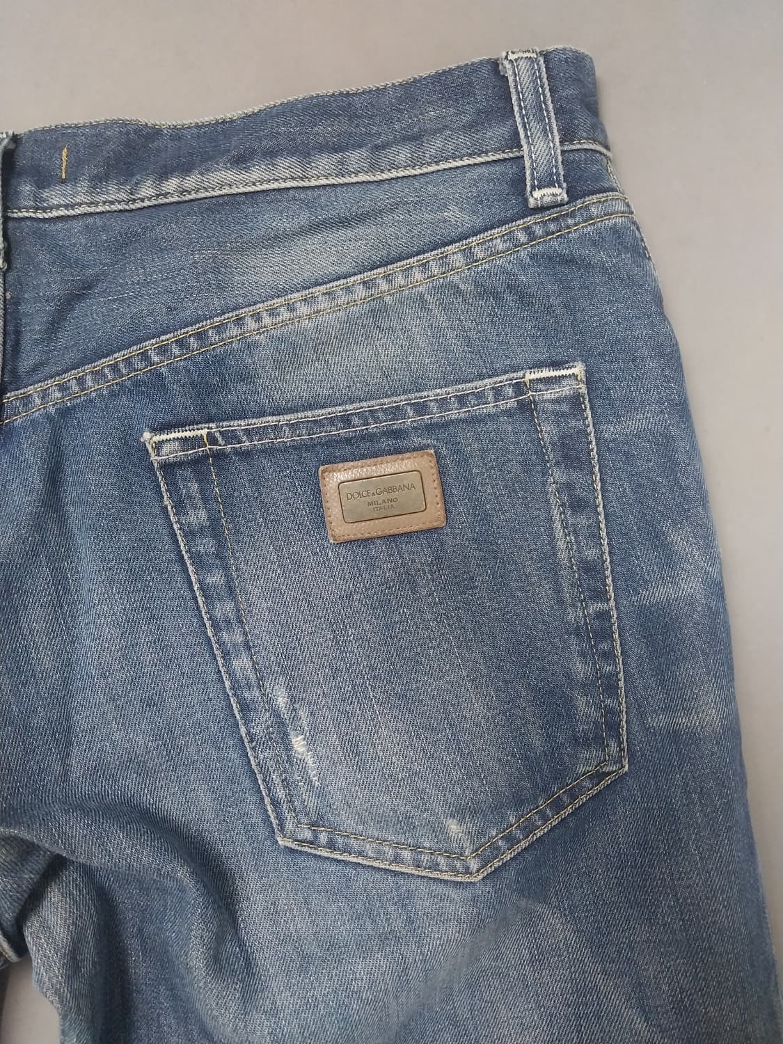 [33] 돌체앤가바나 13SS 진청 데미지 워싱 14클래식 진 청바지 상품이미지9