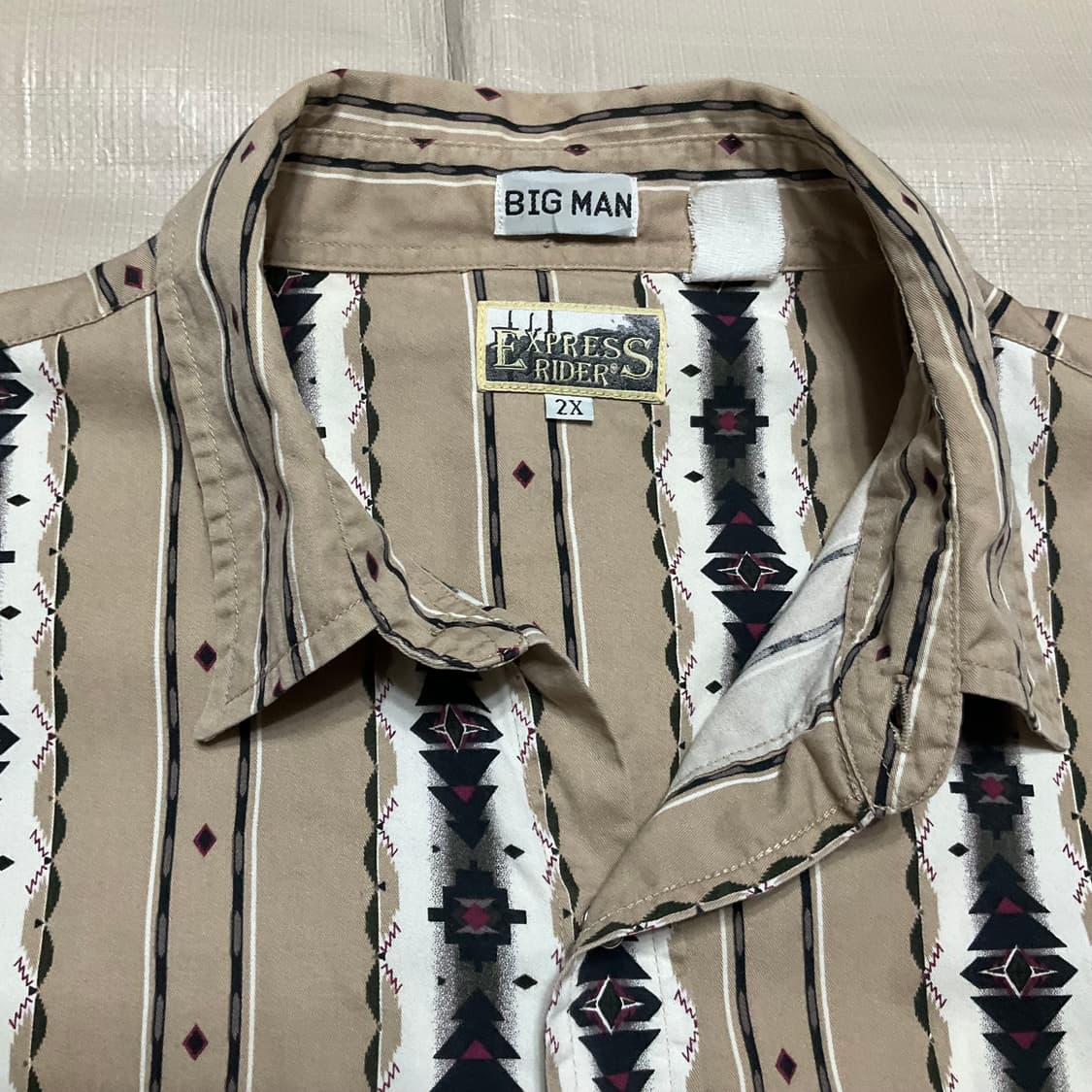 빈티지 웨스턴 패턴셔츠 상품이미지4