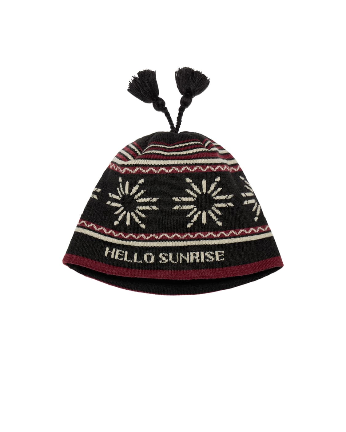 헬로선라이즈 비니(HS Symbol Tassel beanie_Black) 상품이미지3