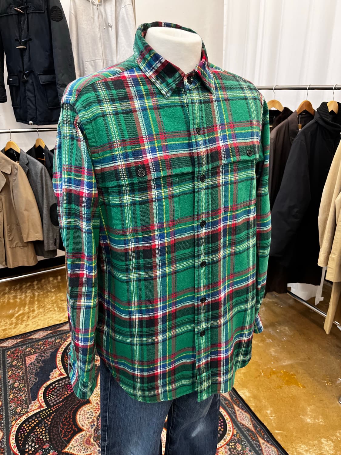 폴로 랄프 로렌 플란넬 체크 셔츠 상품이미지1