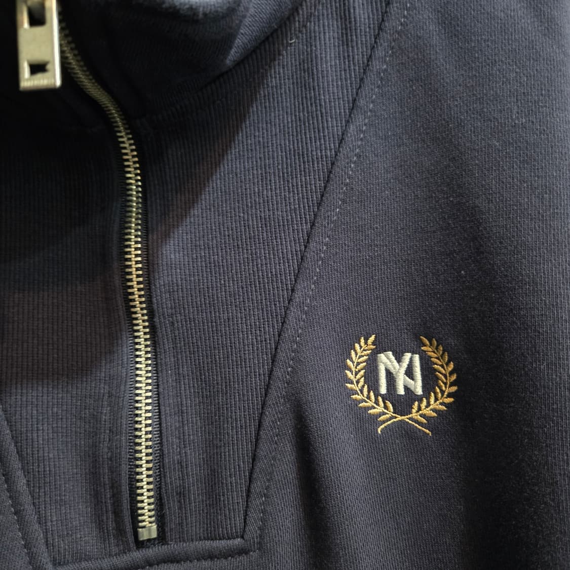 이벳필드 네이비 하프집업 맨투맨 상품이미지3