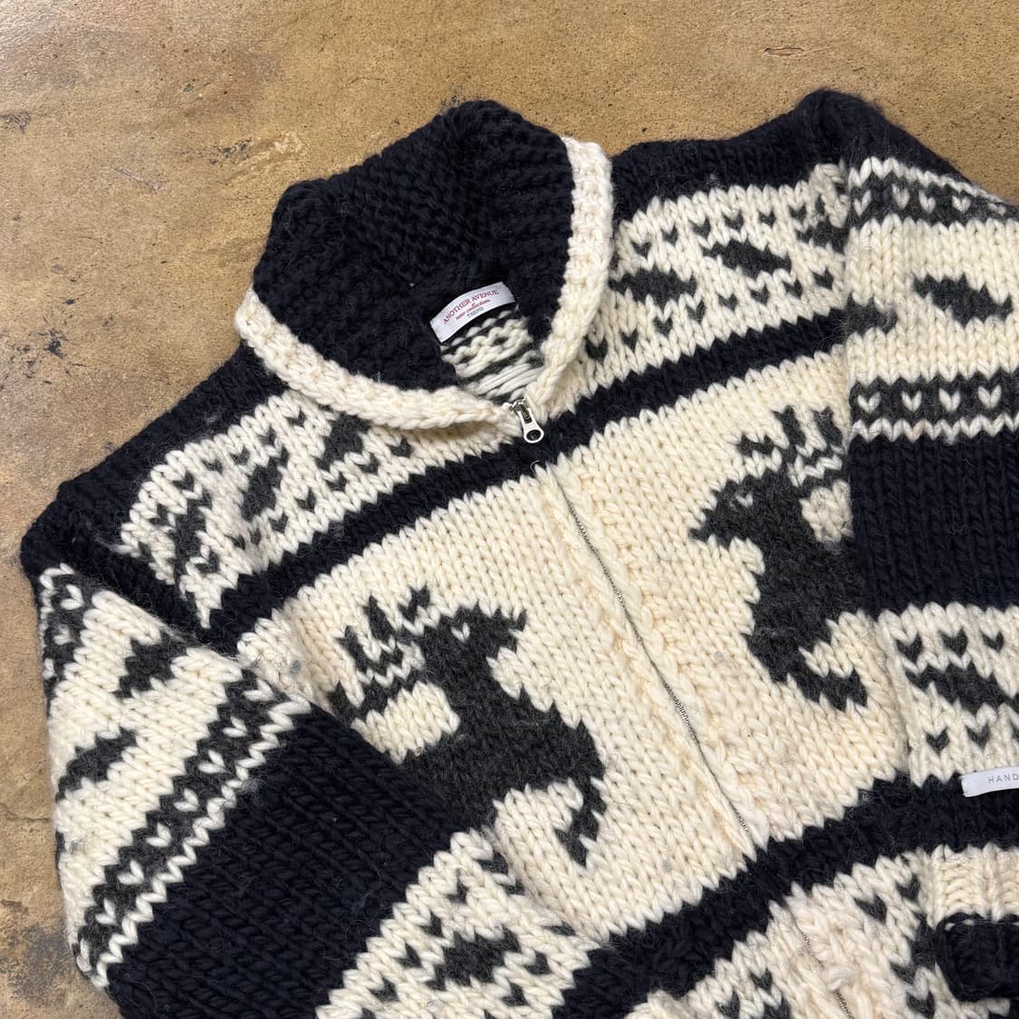 쿠앤쿠 모리 니트 집업 상품이미지1