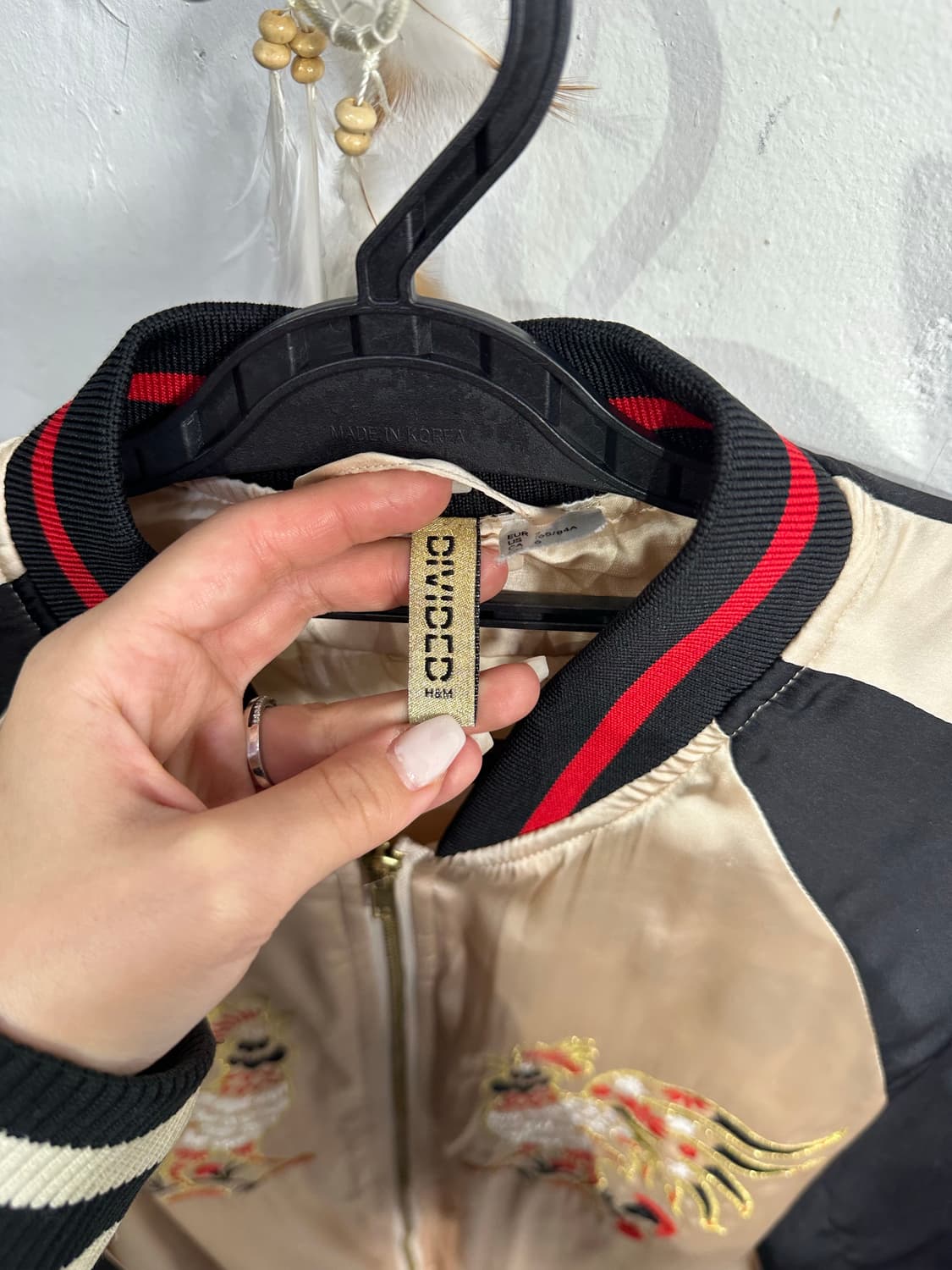 Jpn 일본빈티지 오리엔탈 디빅 베이지 닭 스카잔 자켓 상품이미지9