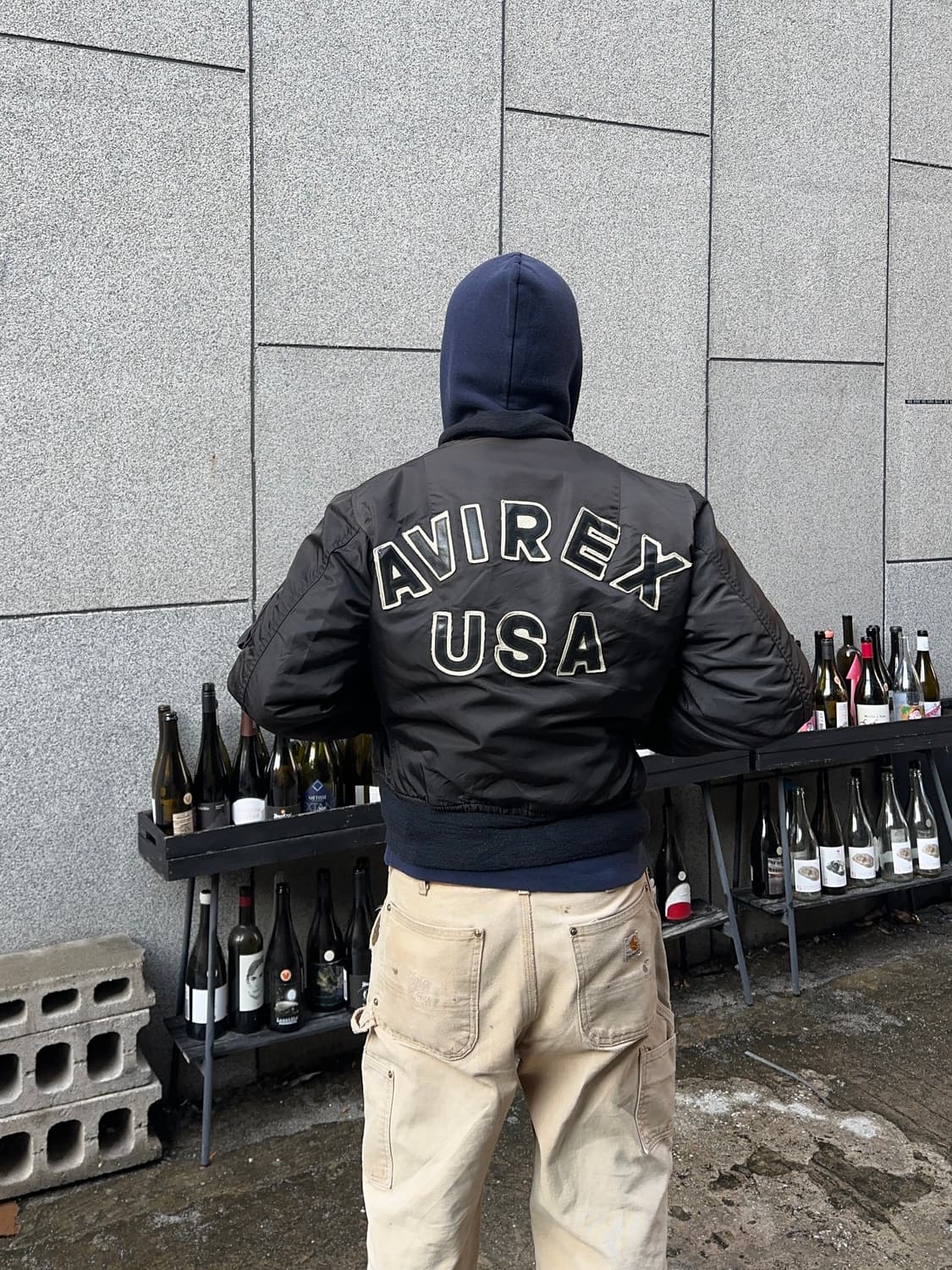 Avirex back logo Ma-1 flight bomber JK 상품이미지1