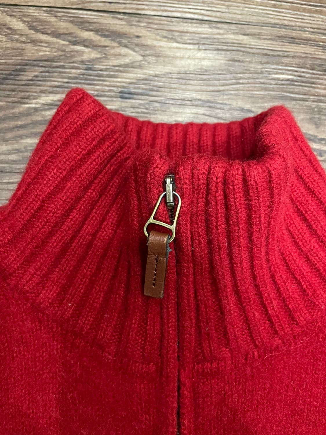 폴로 랄프로렌 여성 빅포니 램스울 집업 자켓 레드 상품이미지6