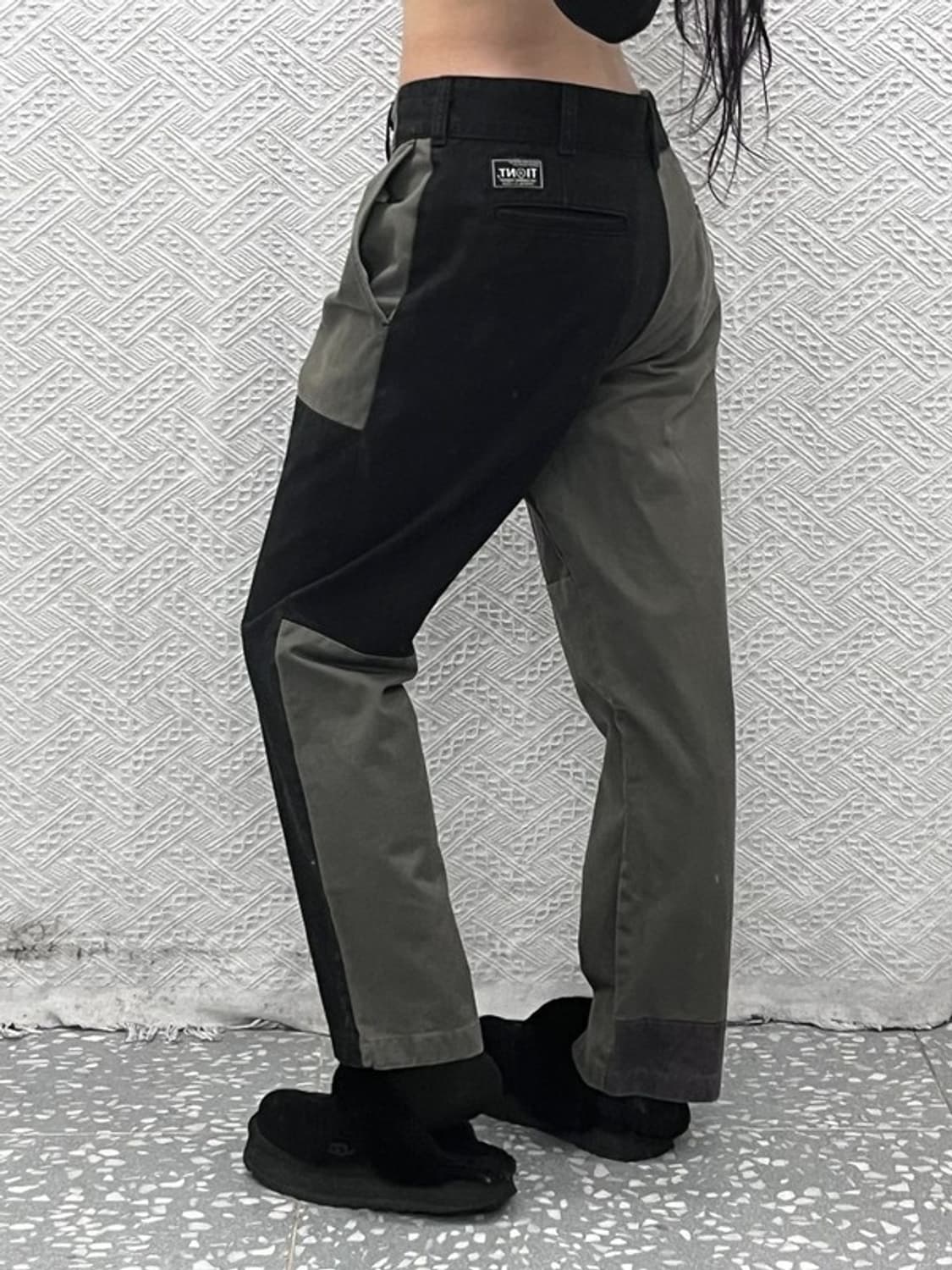 디스이즈네버댓 스트릿 힙합 믹스업 패치워크 코튼팬츠 L C09641 상품이미지1